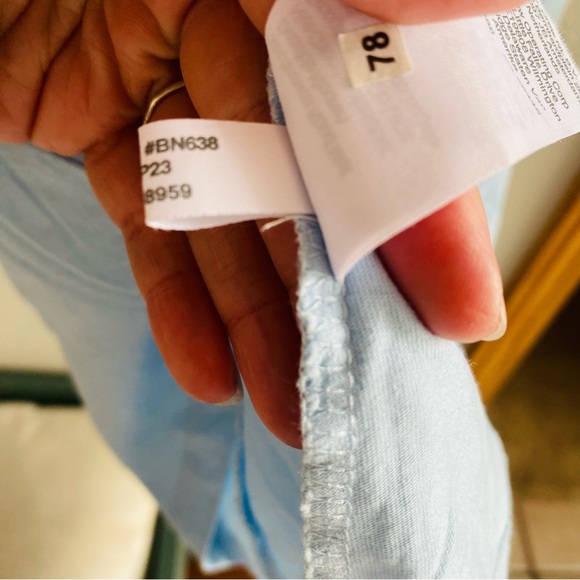 J. Crew Factory | Long-Sleeve Eyelet Ruffle Top Glazed Sky Size Small - Picture 11 of 11